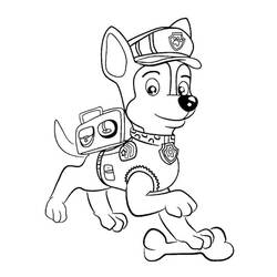 着色页: PAW Patrol阿奇 - 免费可打印着色页