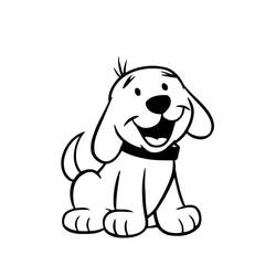 着色页: Clifford (卡通人物) #197901 - 免费可打印着色页