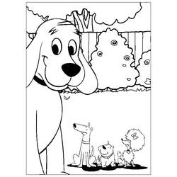 着色页: Clifford (卡通人物) #197906 - 免费可打印着色页