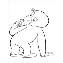 着色页: Curious George (卡通人物) #211194 - 免费可打印着色页