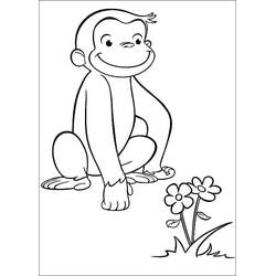 着色页: Curious George (卡通人物) #211201 - 免费可打印着色页