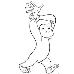 着色页: Curious George (卡通人物) #211205 - 免费可打印着色页
