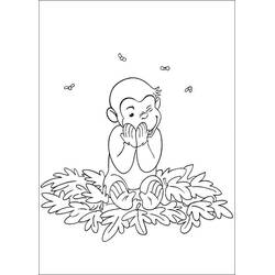着色页: Curious George (卡通人物) #211208 - 免费可打印着色页