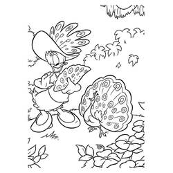 着色页: 黛丝鸭 (卡通人物) #186322 - 免费可打印着色页