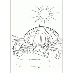 着色页: 黛丝鸭 (卡通人物) #186347 - 免费可打印着色页