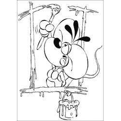 着色页: Diddl (卡通人物) #201700 - 免费可打印着色页