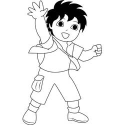 着色页: Diego (卡通人物) #197991 - 免费可打印着色页
