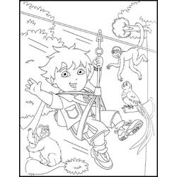 着色页: Diego (卡通人物) #197994 - 免费可打印着色页