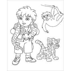 着色页: Diego (卡通人物) #197995 - 免费可打印着色页