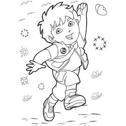 着色页: Diego (卡通人物) #198008 - 免费可打印着色页