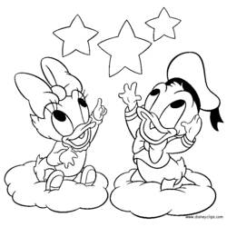 着色页: 唐老鸭 (卡通人物) #30254 - 免费可打印着色页