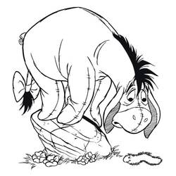 着色页: Eeyore - 免费可打印着色页