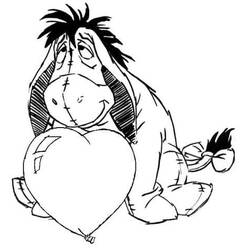 着色页: Eeyore (卡通人物) #184962 - 免费可打印着色页