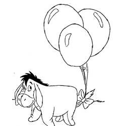 着色页: Eeyore (卡通人物) #184963 - 免费可打印着色页