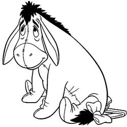 着色页: Eeyore (卡通人物) #184969 - 免费可打印着色页