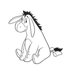 着色页: Eeyore (卡通人物) #184970 - 免费可打印着色页
