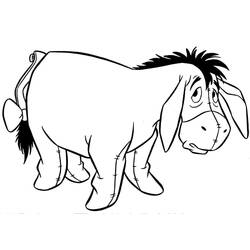 着色页: Eeyore (卡通人物) #184973 - 免费可打印着色页