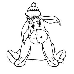 着色页: Eeyore (卡通人物) #184975 - 免费可打印着色页