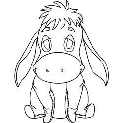 着色页: Eeyore (卡通人物) #184980 - 免费可打印着色页