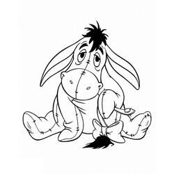 着色页: Eeyore (卡通人物) #184986 - 免费可打印着色页