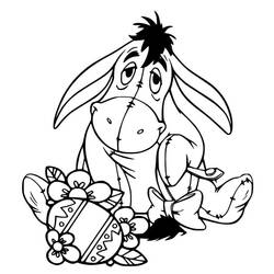 着色页: Eeyore (卡通人物) #184991 - 免费可打印着色页