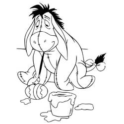 着色页: Eeyore (卡通人物) #184995 - 免费可打印着色页