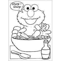 着色页: Elmo (卡通人物) #203511 - 免费可打印着色页