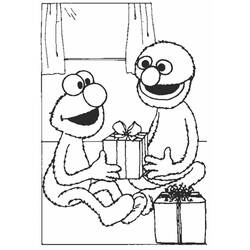 着色页: Elmo (卡通人物) #203528 - 免费可打印着色页