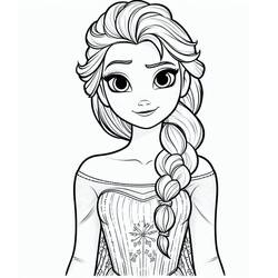着色页: Elsa - 免费可打印着色页