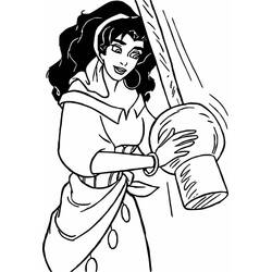 着色页: Esmeralda (卡通人物) #182291 - 免费可打印着色页