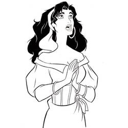 着色页: Esmeralda (卡通人物) #182294 - 免费可打印着色页