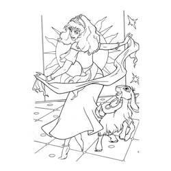 着色页: Esmeralda (卡通人物) #182307 - 免费可打印着色页