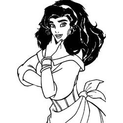 着色页: Esmeralda (卡通人物) #182311 - 免费可打印着色页