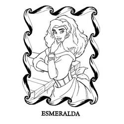 着色页: Esmeralda (卡通人物) #182312 - 免费可打印着色页