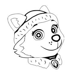着色页: PAW Patrol珠穆朗玛 - 免费可打印着色页