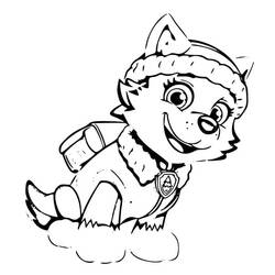 着色页: PAW Patrol珠穆朗玛 (卡通人物) #181751 - 免费可打印着色页