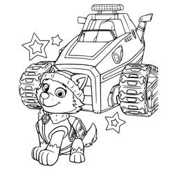 着色页: PAW Patrol珠穆朗玛 (卡通人物) #181752 - 免费可打印着色页