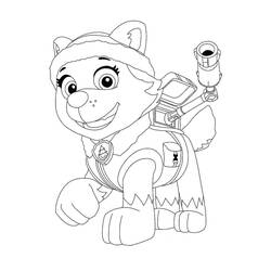 着色页: PAW Patrol珠穆朗玛 (卡通人物) #181753 - 免费可打印着色页