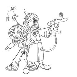 着色页: Gadget Inspector (卡通人物) #38878 - 免费可打印着色页