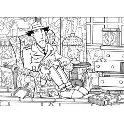 着色页: Gadget Inspector (卡通人物) #38884 - 免费可打印着色页