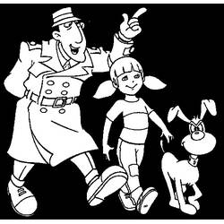着色页: Gadget Inspector (卡通人物) #38894 - 免费可打印着色页