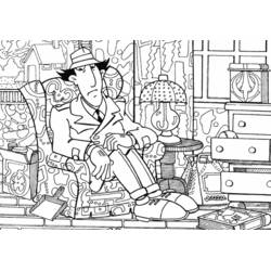 着色页: Gadget Inspector (卡通人物) #38903 - 免费可打印着色页