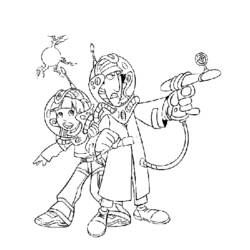 着色页: Gadget Inspector (卡通人物) #38907 - 免费可打印着色页