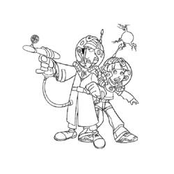 着色页: Gadget Inspector (卡通人物) #38918 - 免费可打印着色页