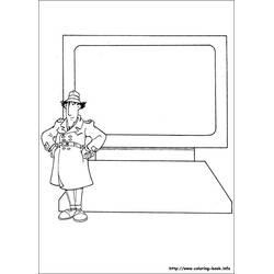 着色页: Gadget Inspector (卡通人物) #38953 - 免费可打印着色页