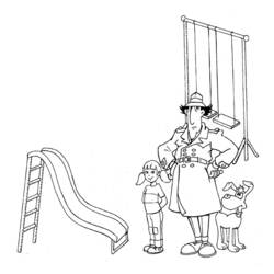 着色页: Gadget Inspector (卡通人物) #38980 - 免费可打印着色页