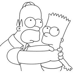 着色页: Homer Simpson (卡通人物) #188191 - 免费可打印着色页