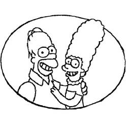着色页: Homer Simpson (卡通人物) #188192 - 免费可打印着色页