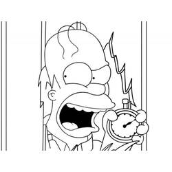 着色页: Homer Simpson (卡通人物) #188197 - 免费可打印着色页