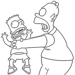 着色页: Homer Simpson (卡通人物) #188205 - 免费可打印着色页